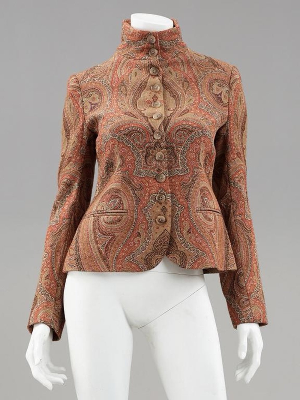 Ralph Lauren Black Label Paisley Tapestry Blazer Jacket 10